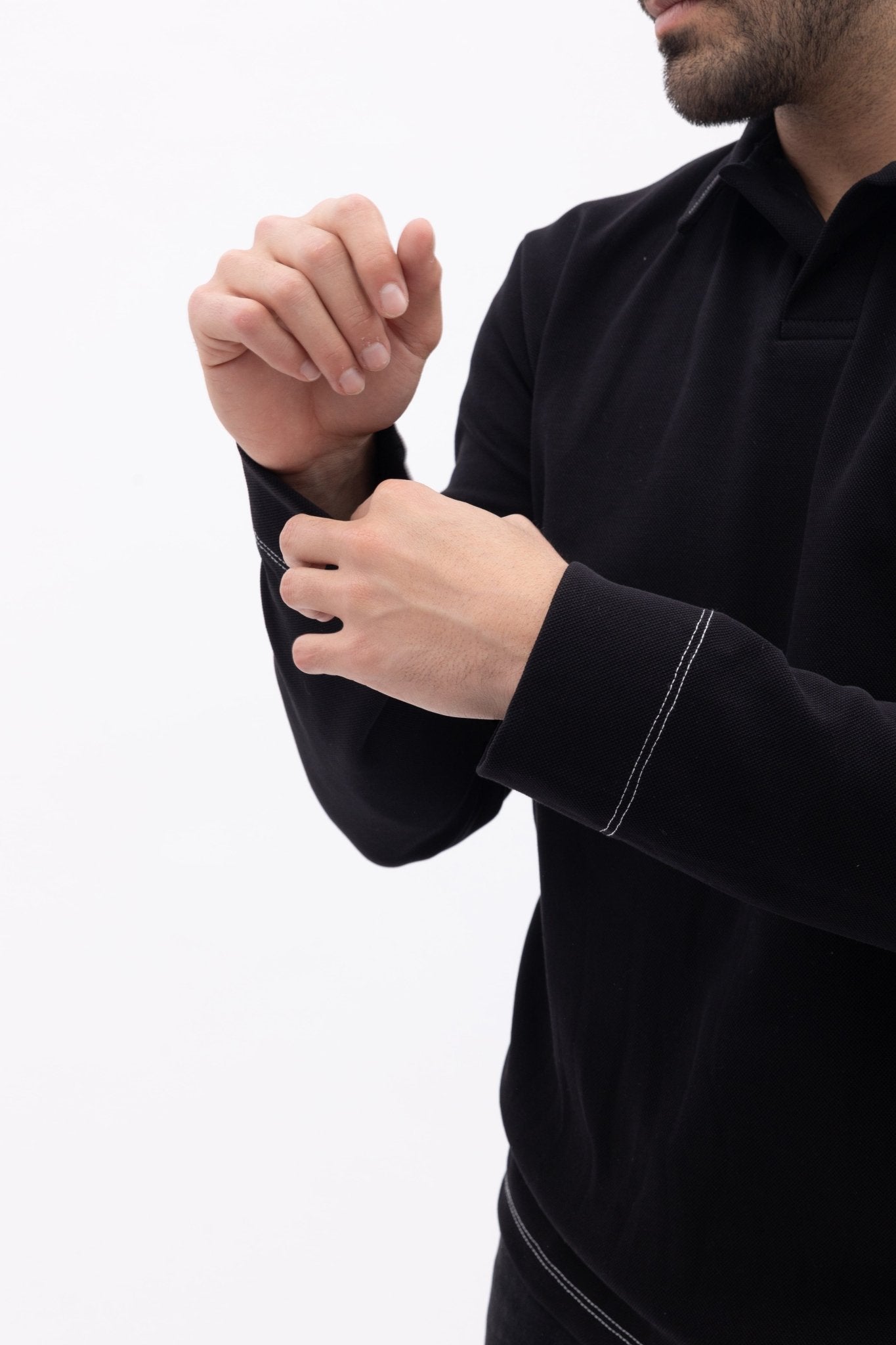 Front Shot Model Polo Sleeve