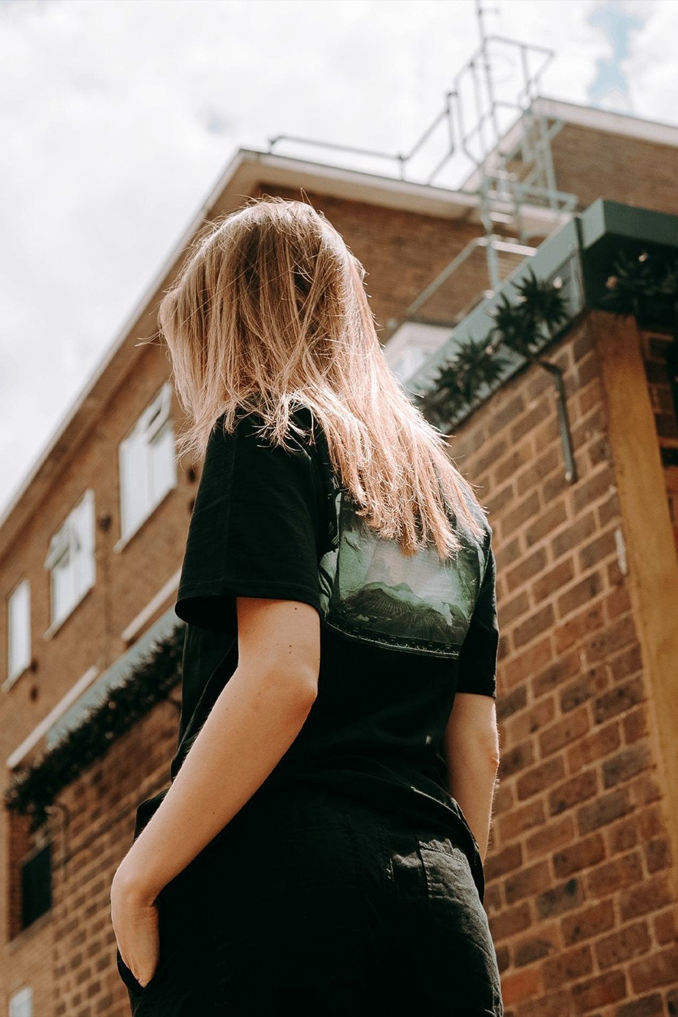 T-shirt Back Print Photoshoot
