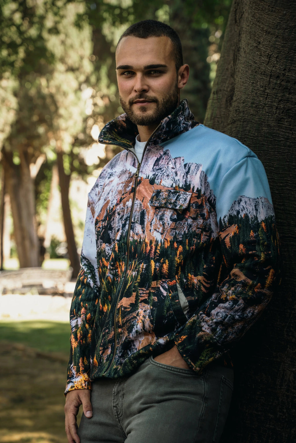 Zip-Up Shirt Product Photo Front